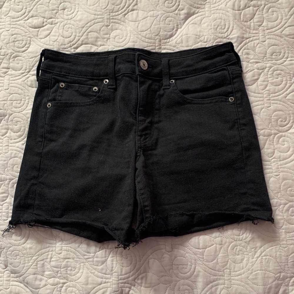 Shorts- American Eagle High Waisted Black Shorts